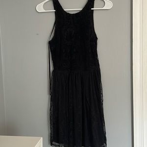 Black lace dress